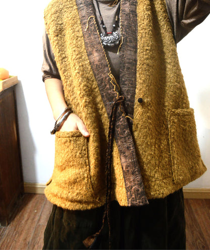 edoa Fleece Hanfu Vest