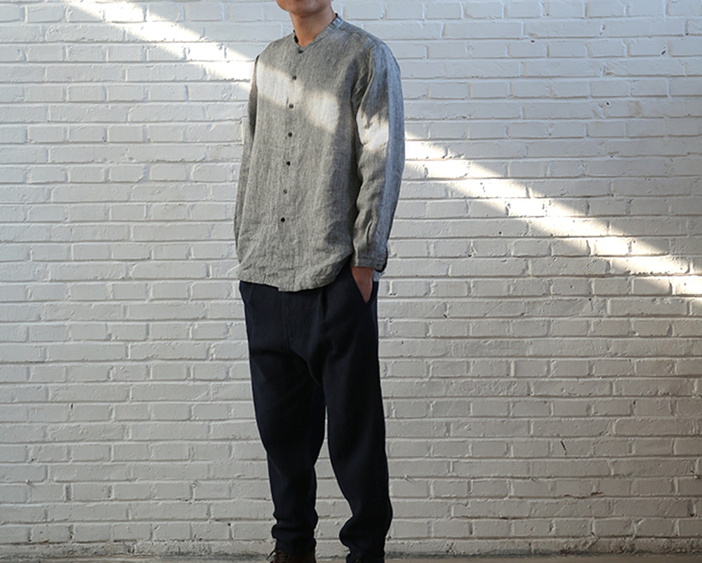 edoa White Linen Shirt