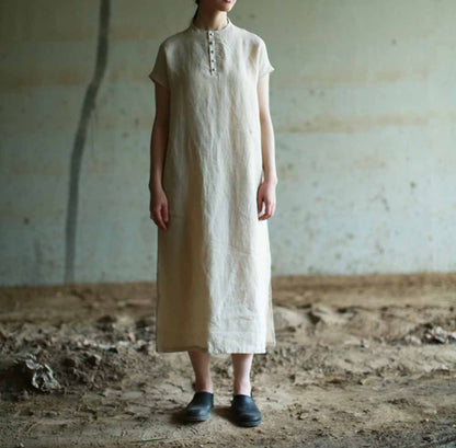 edoa Simplicity Linen A Line Dress