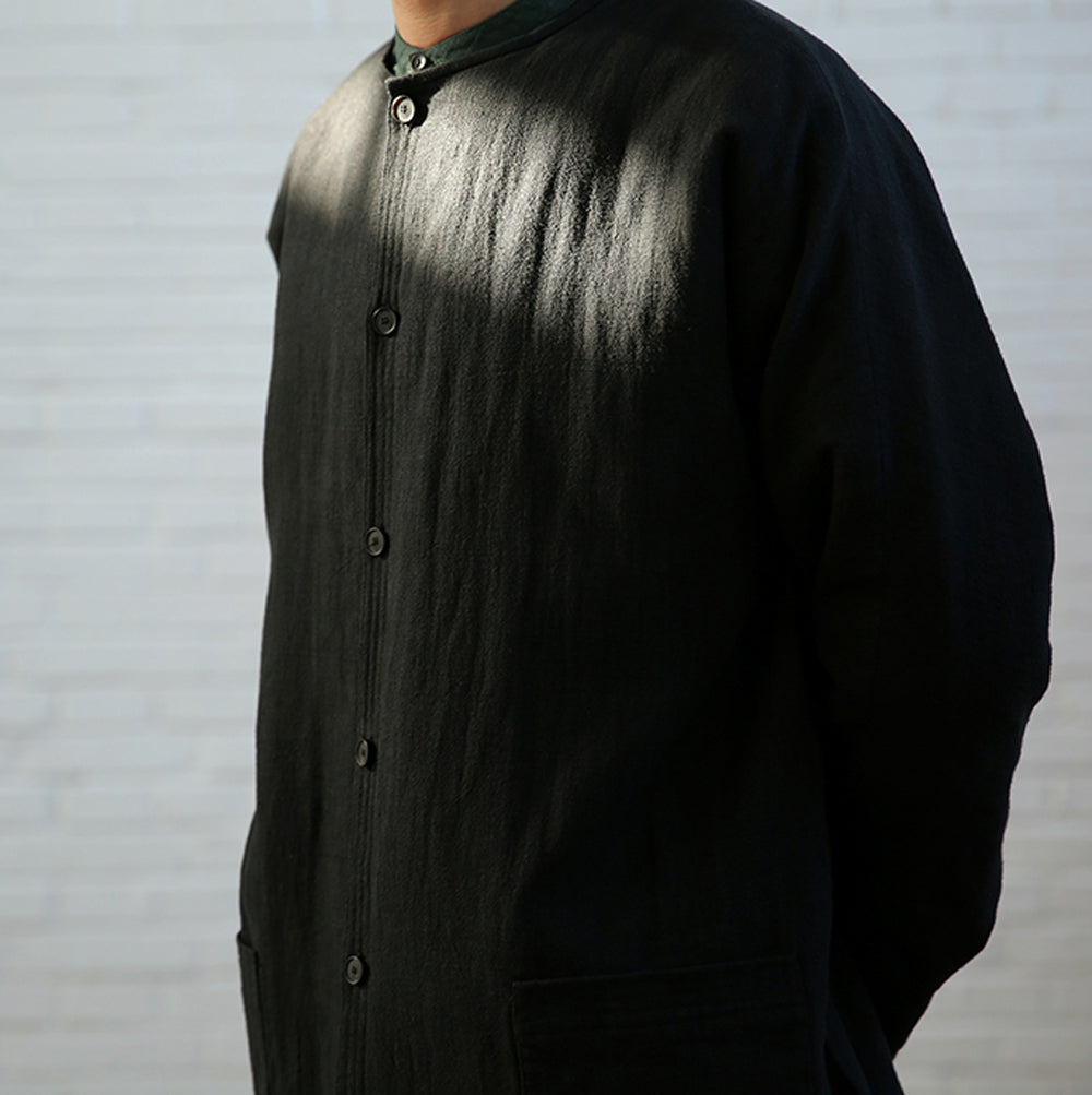 edoa Collarless Blend Padded Tang Suit