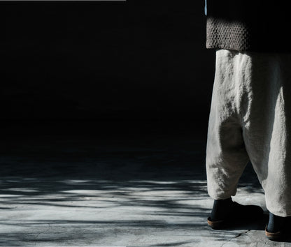 edoa Flax Linen Padded Harem Pants