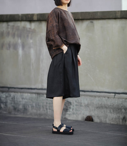 edoa Distressed Mud Silk Shirt 