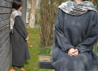 edoa Knit Wool Supersized Dress 