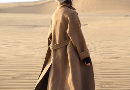 edoa Hand Stitched Double Faced Wool Coat