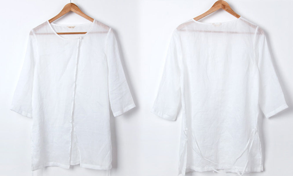 edoa Ramie Gauze Blouse