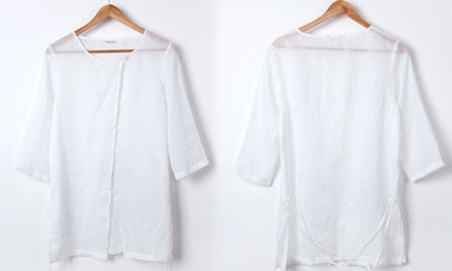edoa Ramie Gauze Blouse