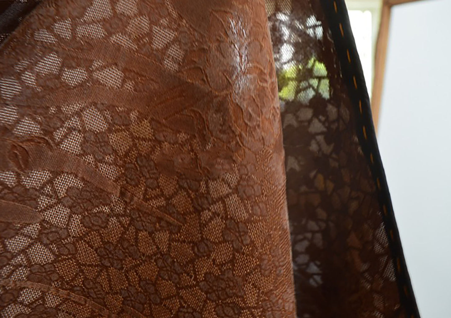 Reversible Mud Silk Jacquard Long Vest to0159 X153