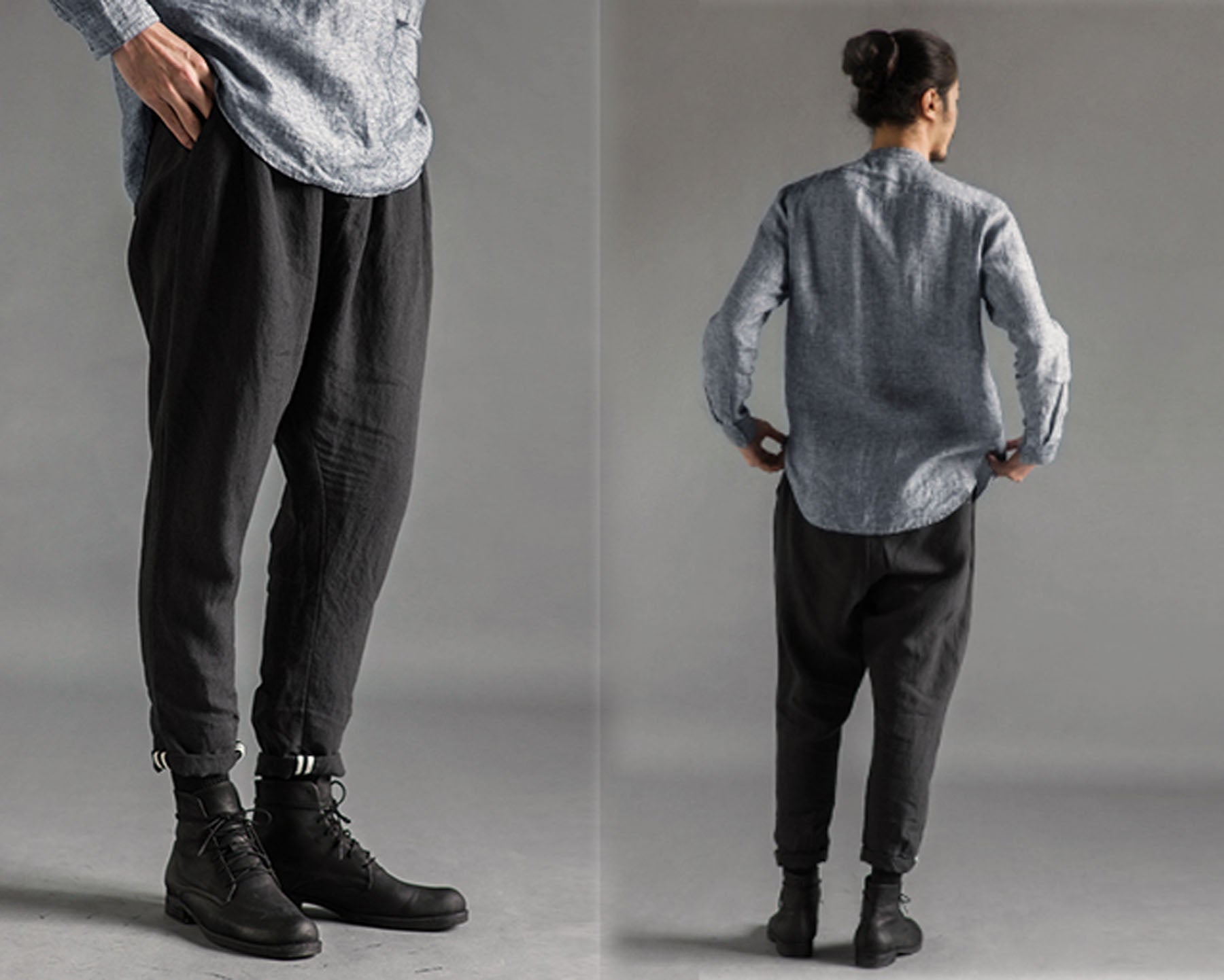 edoa Linen Harem Pants 