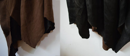 Reversible Mud Silk Charmeuse Asymmetric Skirt sk0043 A177