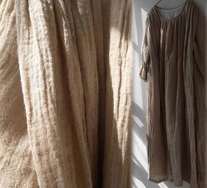 edoa Textured Linen Maxi Dress
