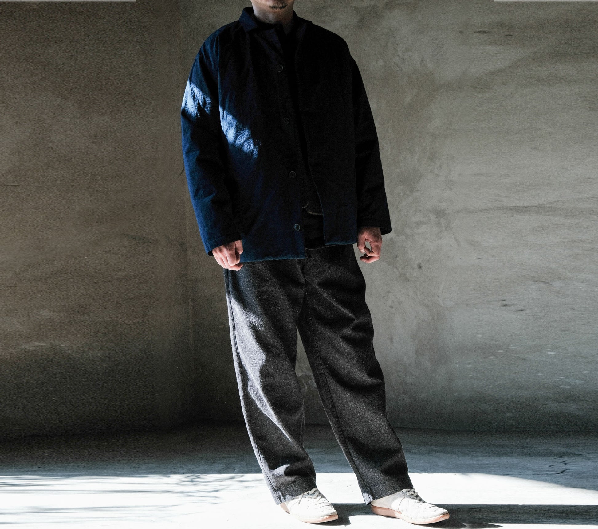 edoa Indogo Blue Padded Jacket