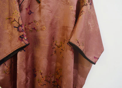 Super Loose Printed Mud Silk Modified Qipao dr0100 A942
