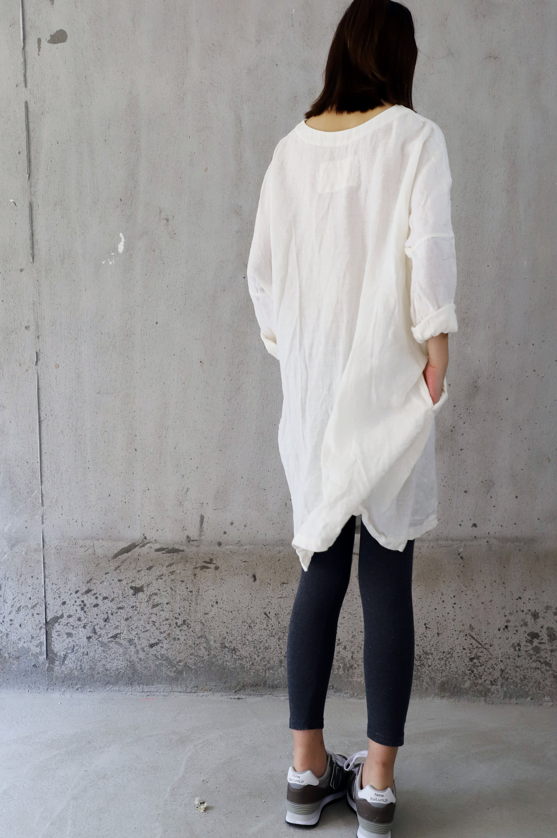 edoa Linen Oversized Tunic