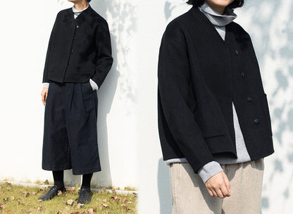 edoa Double Faced Alpaca Wool Jacket