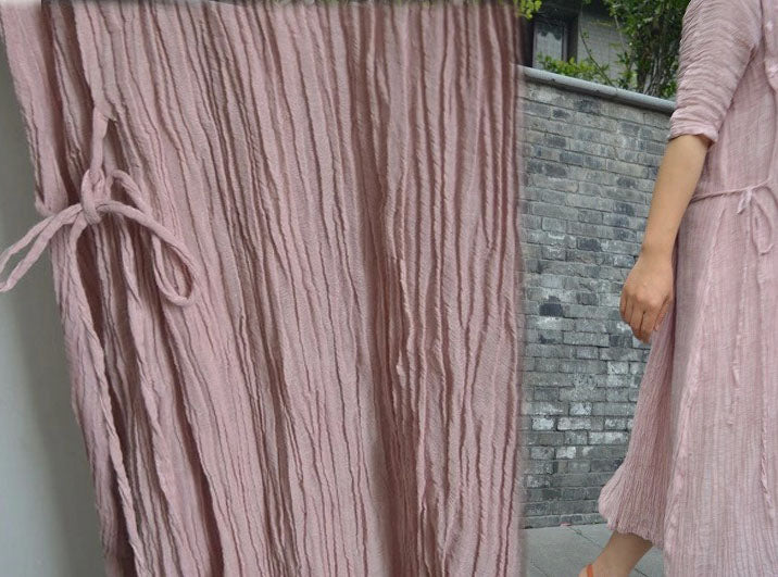 edoa Crinkled Linen Dress 