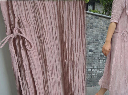 edoa Crinkled Linen Dress 
