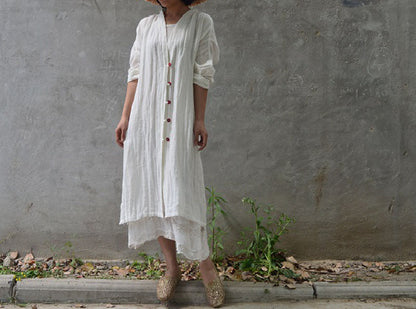 edoa Linen Gauze Cardigan