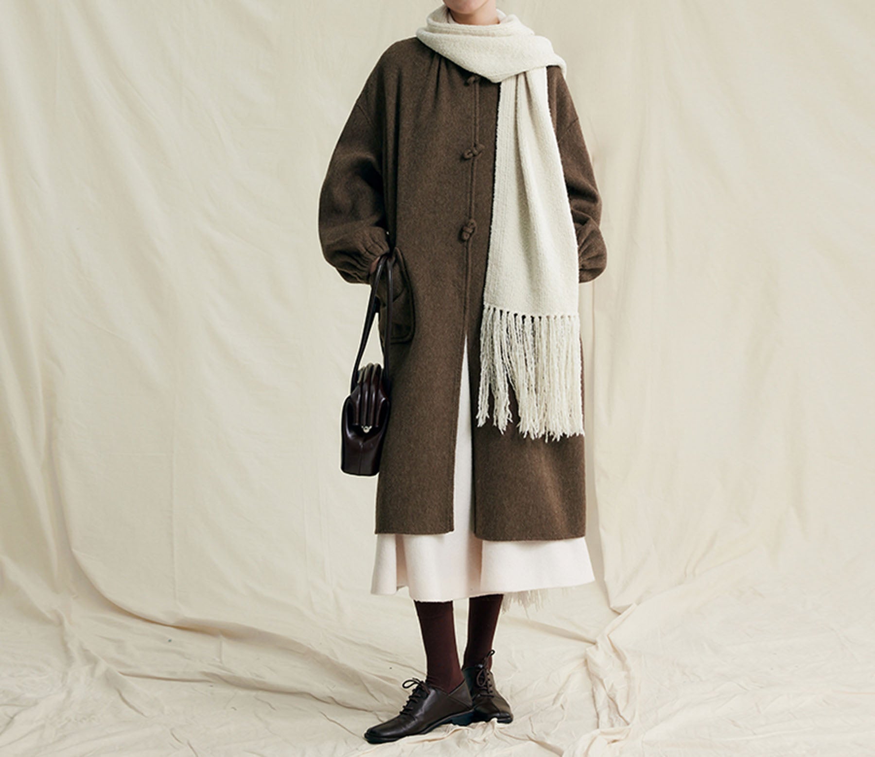 edoa Premium Double Faced Alpaca Coat 
