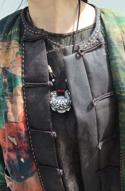 edoa Mud Silk Spin Goose Down Coat