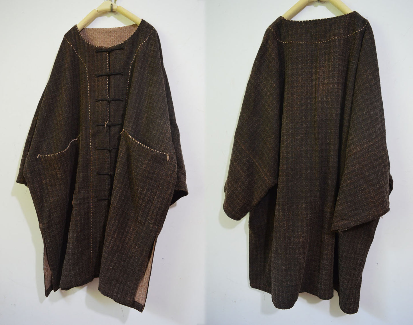 Mud Tussah Silk Jacquard Chinese Jacket ja0063 A631
