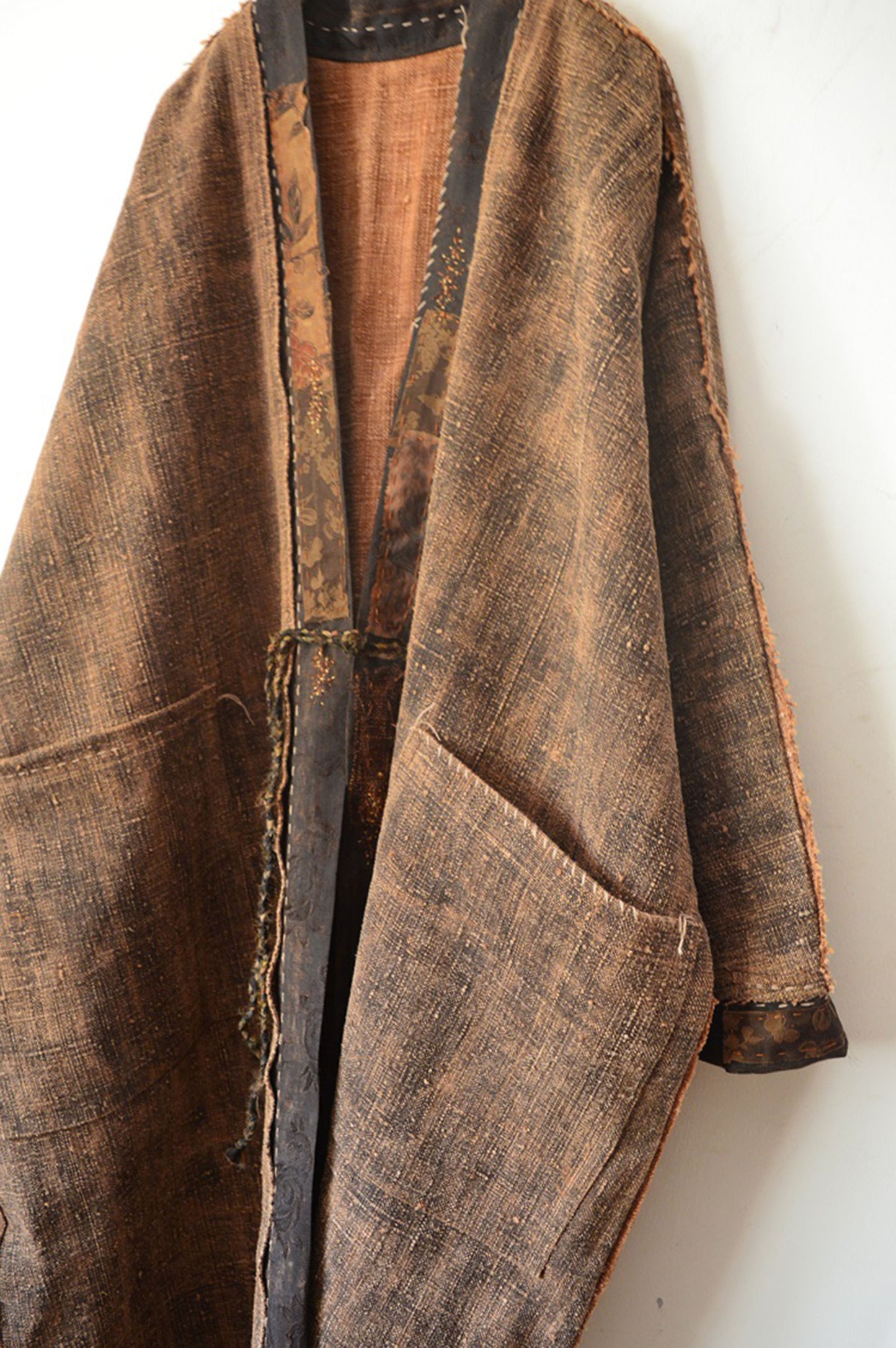 Mud Tussah Silk Chinese Hanfu Coat co0186 X012