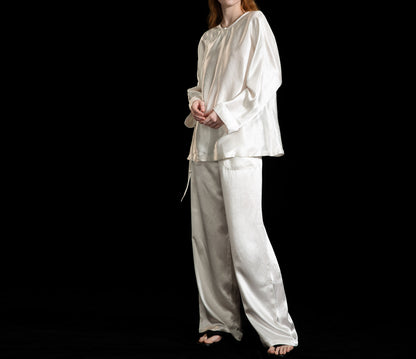 edoa Mulberry Silk Cheongsam Pajama Set