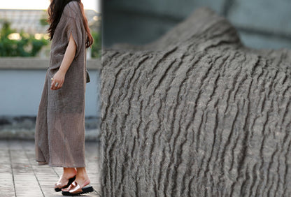 edoa Oversized Textured Linen Dress