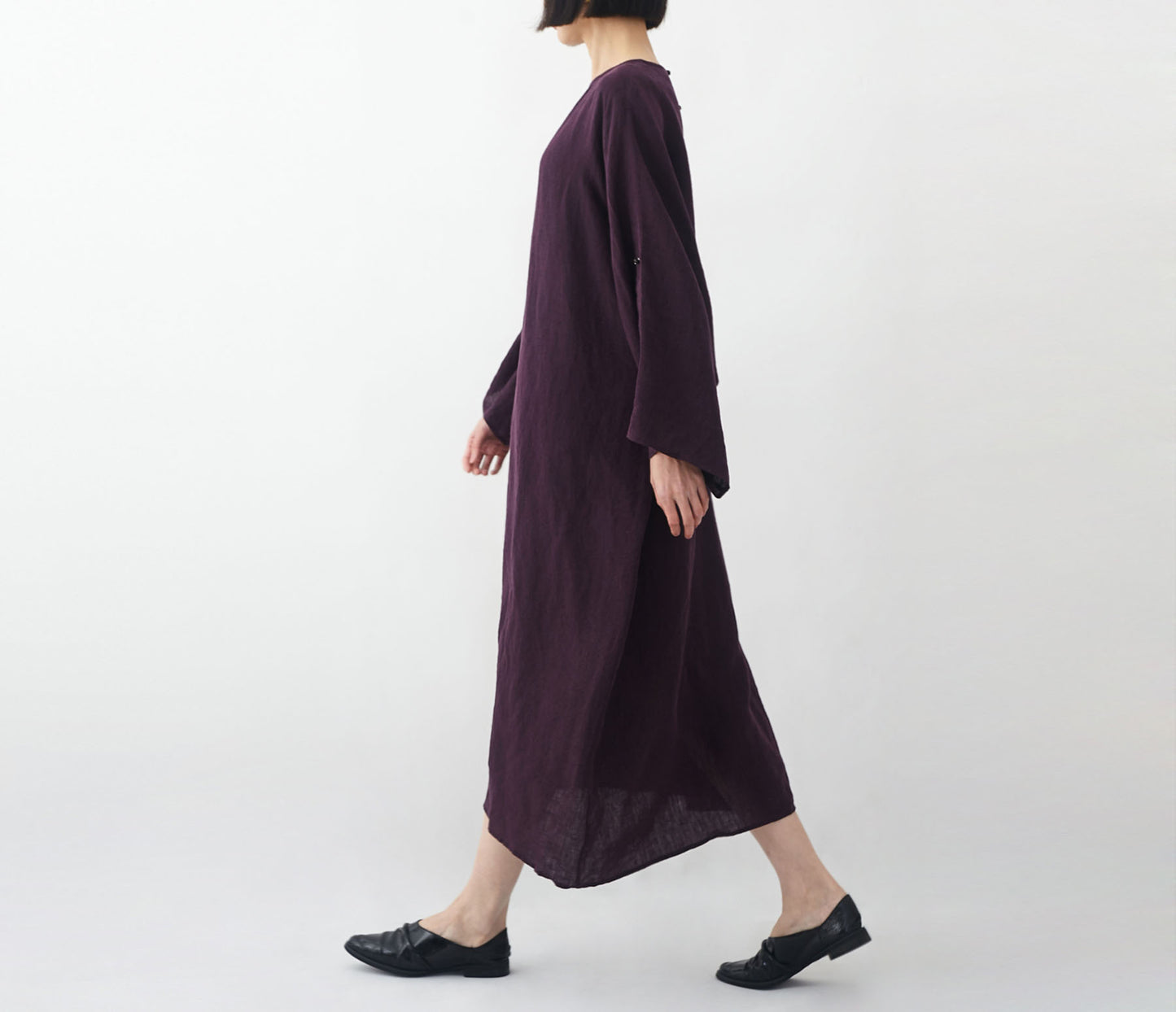 edoa Minimalist Oversized Linen Tunic Dress 