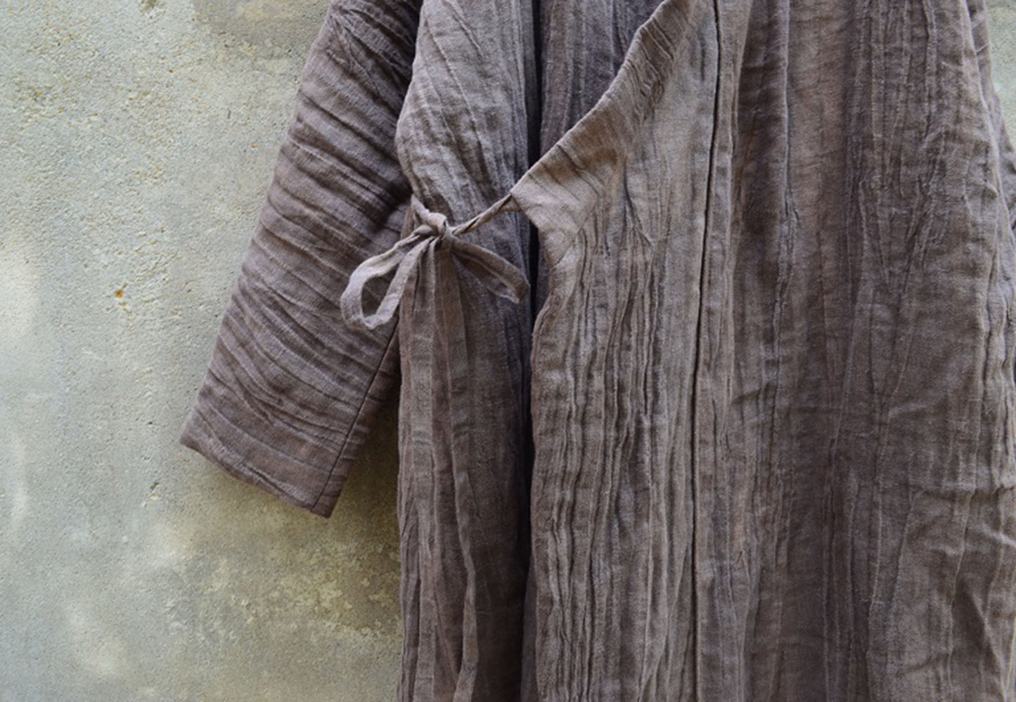 Loose Distressed Linen Cotton Blend Quilted Jacket ja0077 A336