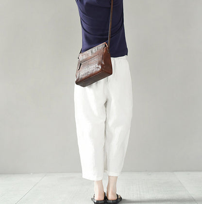 edoa Tapered Boyfriend Linen Pants