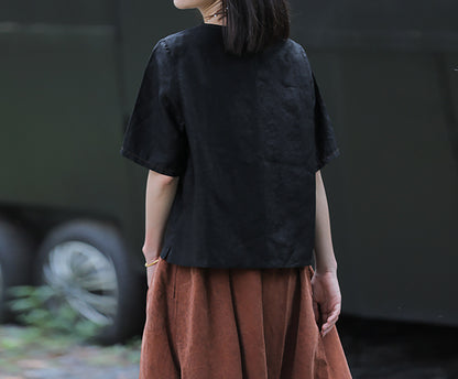 edoa Cracked Mud Silk Top