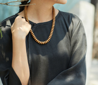 edoa Modified Mud Silk Satin Perlé Qipao