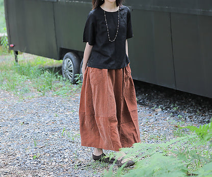 edoa Cracked Mud Silk Top