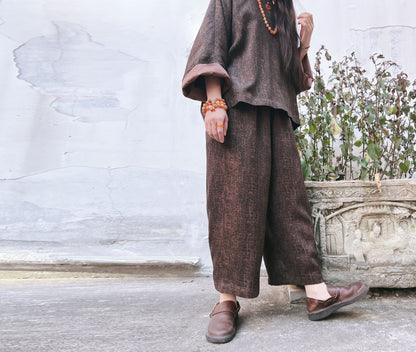 edoa Cracked Mud Silk Set Indluding Top