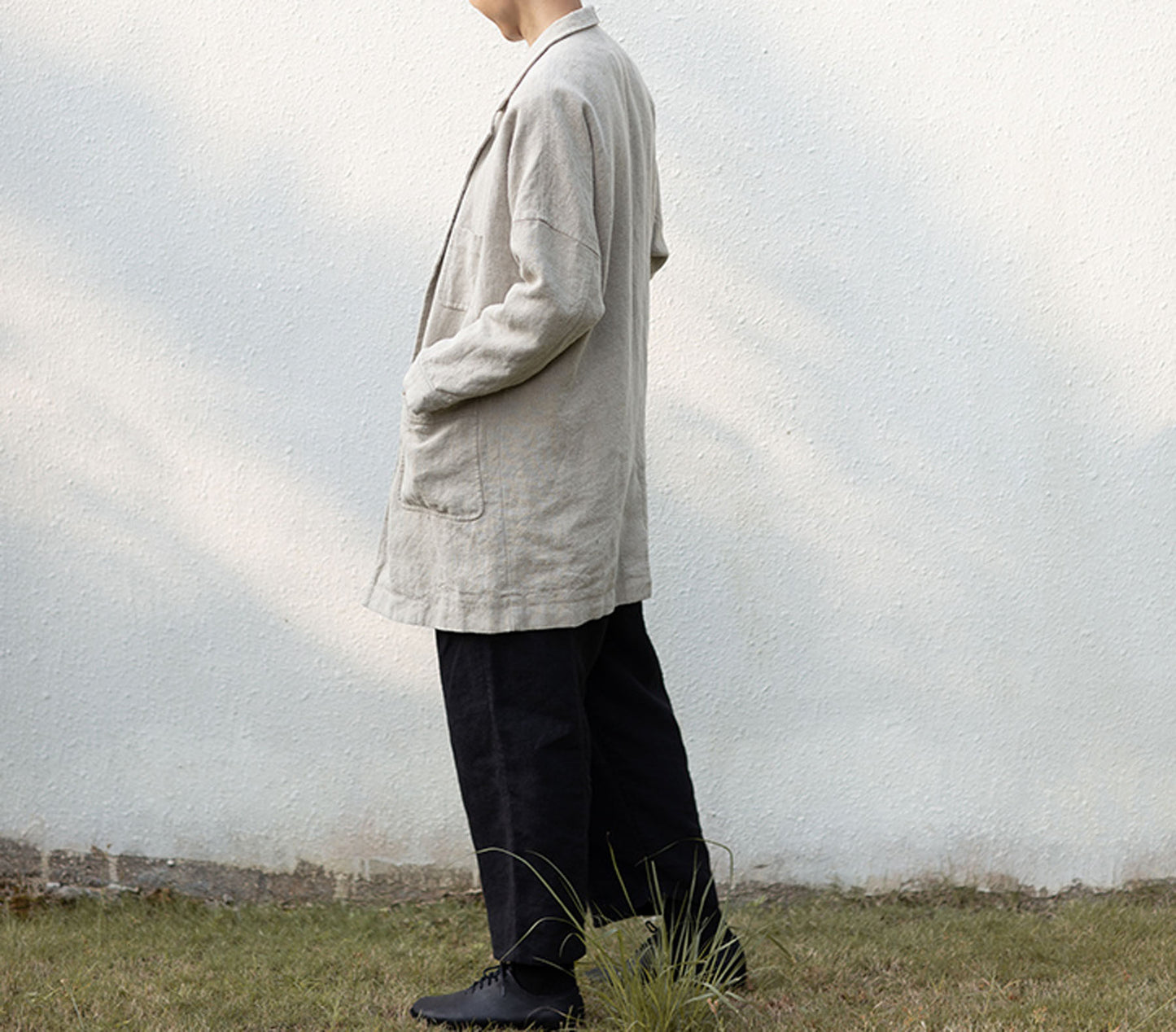 edoa Heavy Weight Flax Linen Blazer