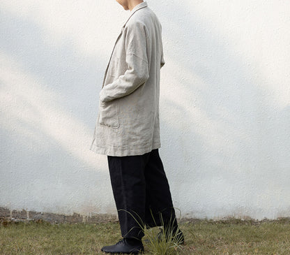 edoa Heavy Weight Flax Linen Blazer