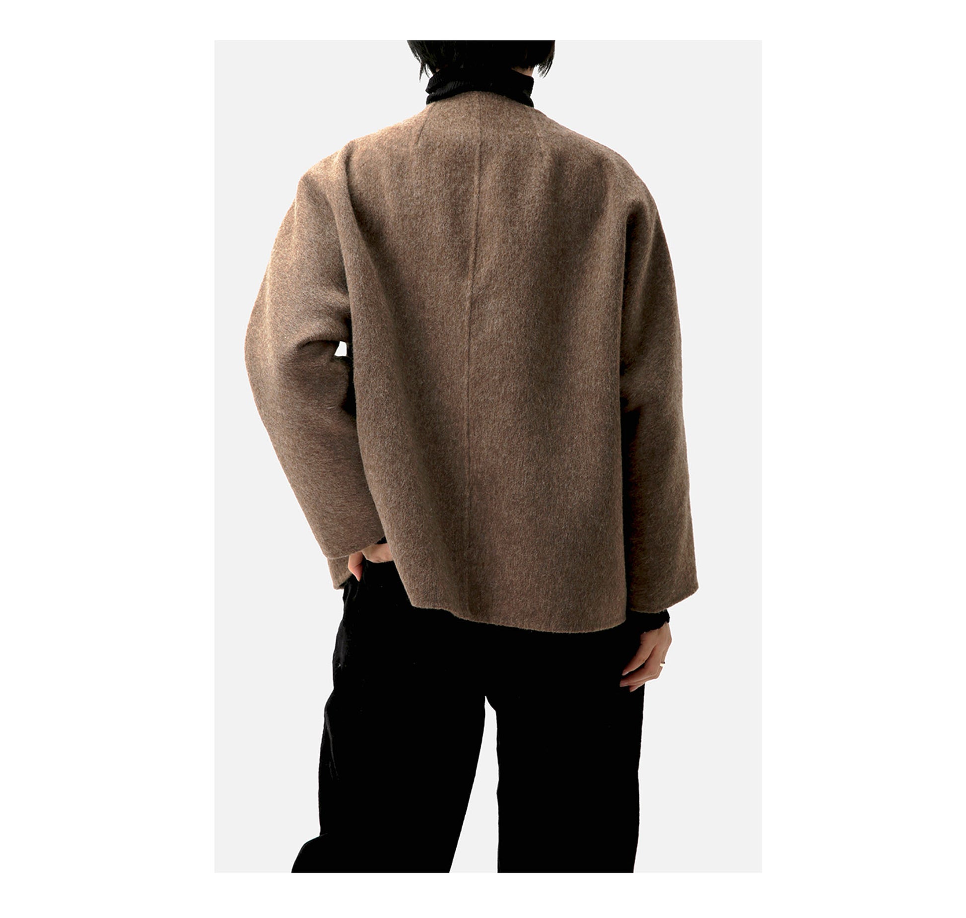 edoa  Double-faced Wool Alpaca Jacket