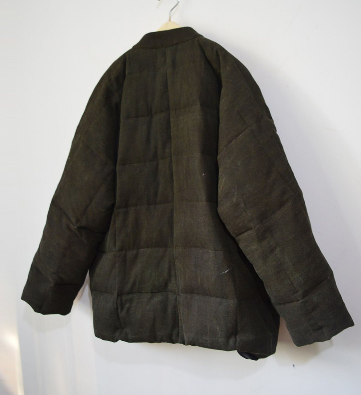 Bi-colour Tussah Silk Goose Down Coat co0090 A345