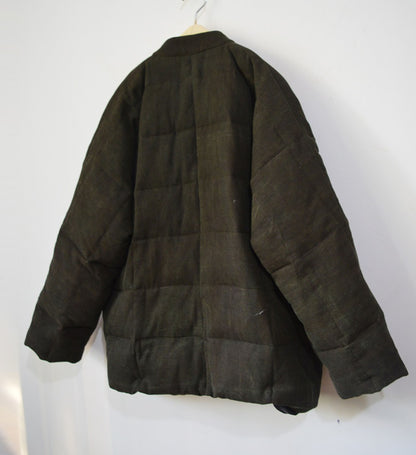 Bi-colour Tussah Silk Goose Down Coat co0090 A345