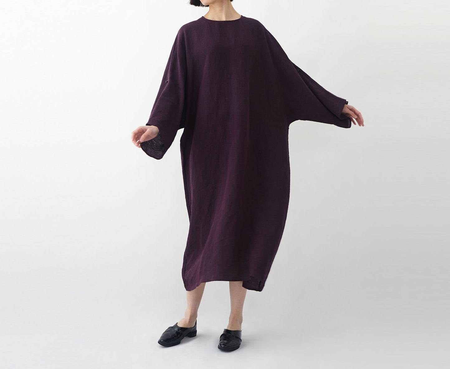 edoa Minimalist Oversized Linen Tunic Dress 