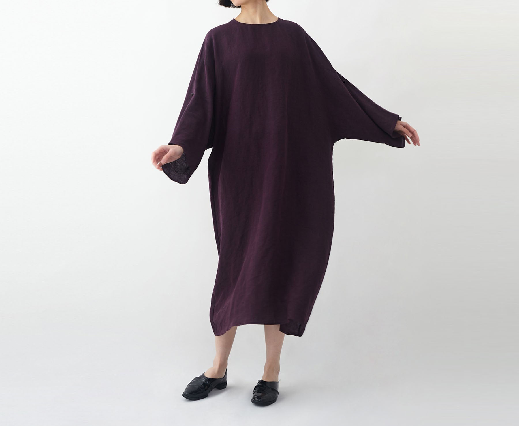 edoa Minimalist Oversized Linen Tunic Dress 