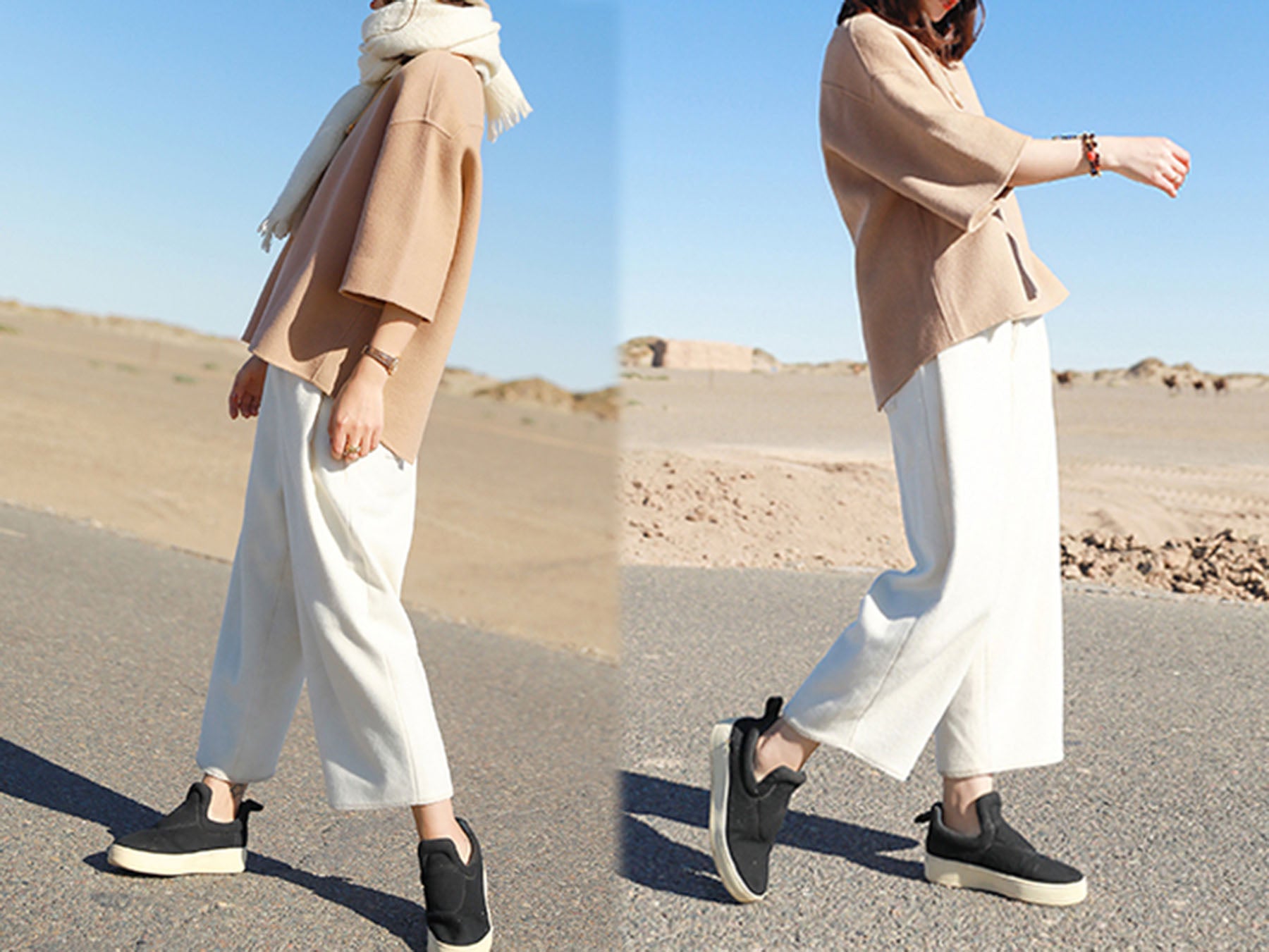 edoa Double Faced Wool Pullover Coat 