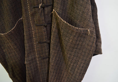 Mud Tussah Silk Jacquard Chinese Jacket ja0063 A631