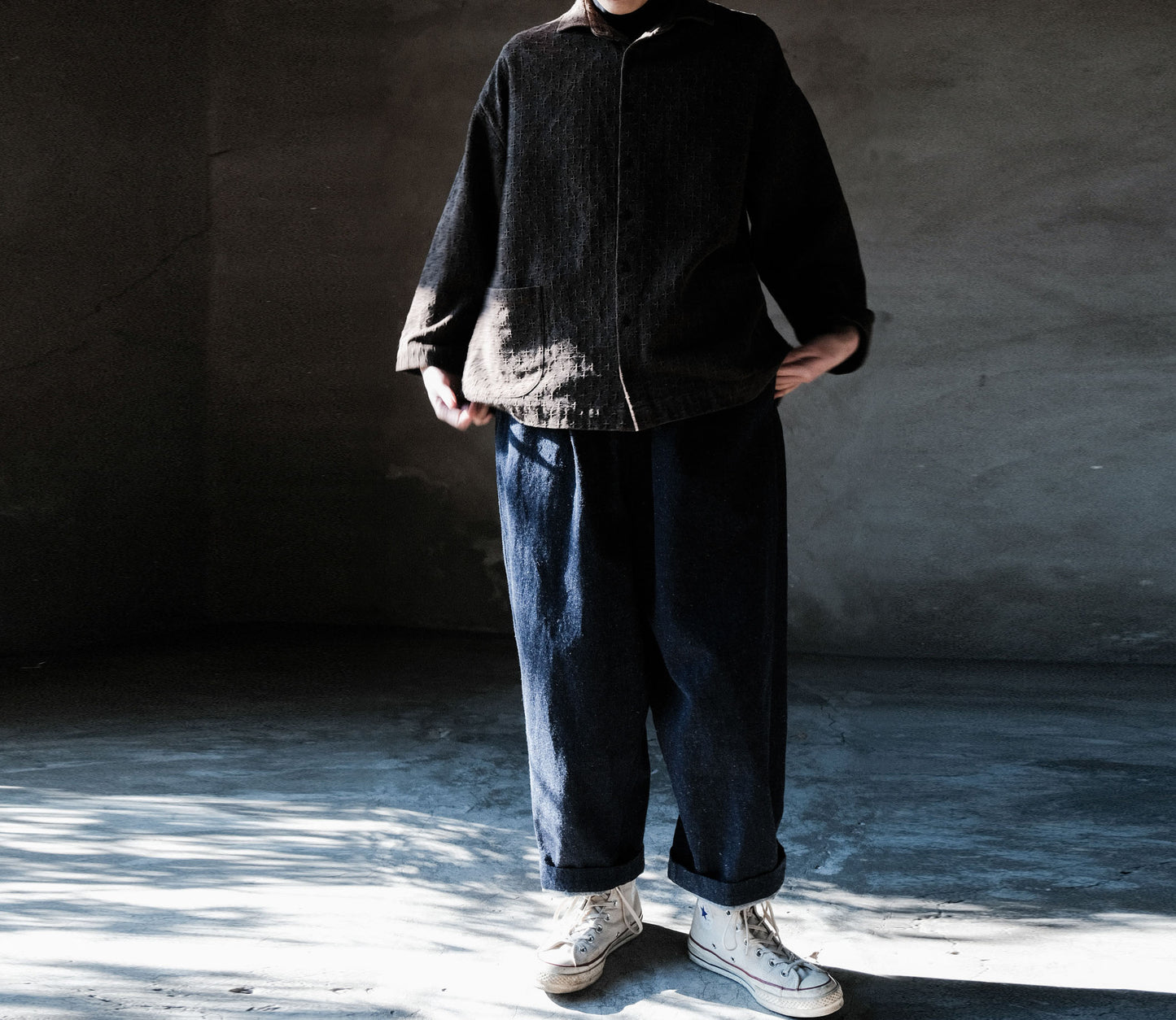 edoa Mud Tussah Silk jacquard Shirt