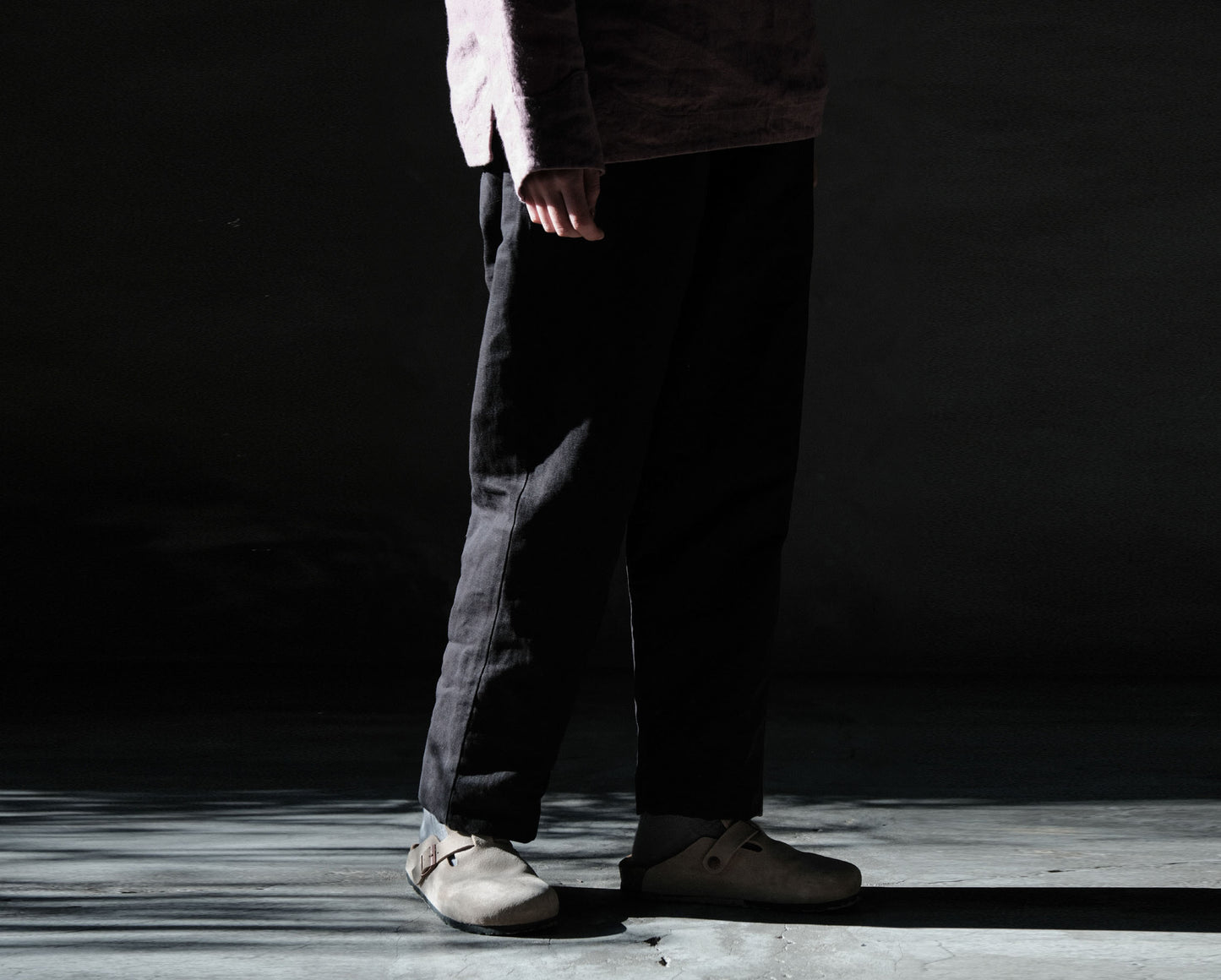 edoa White Hemp Padded Pants