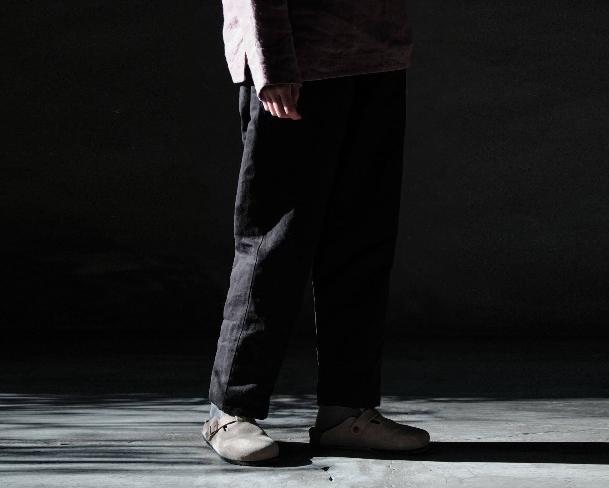 edoa White Hemp Padded Pants