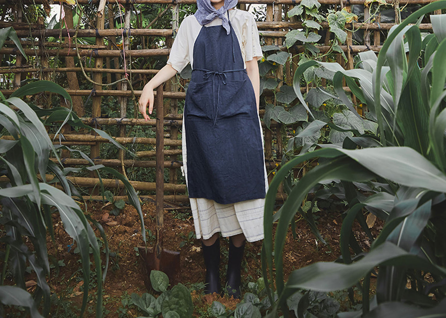 Linen Kitchen Apron dr0344 739