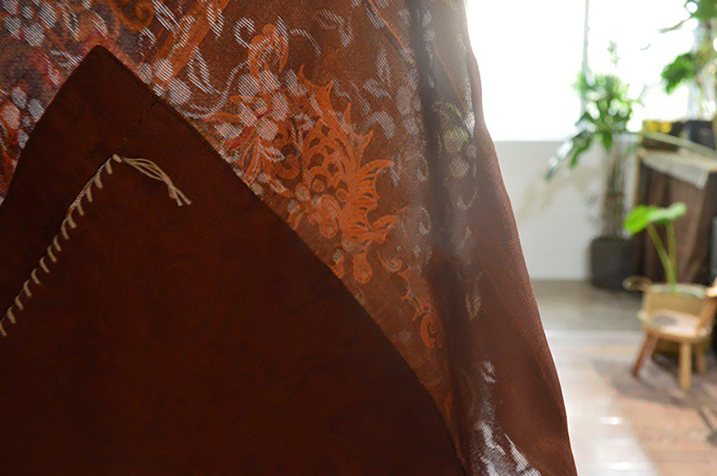 Reversible Printed Mud Silk Jacket ja0038 X280