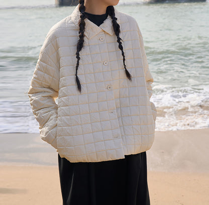 edoa Tussah Silk Padded Overshirt