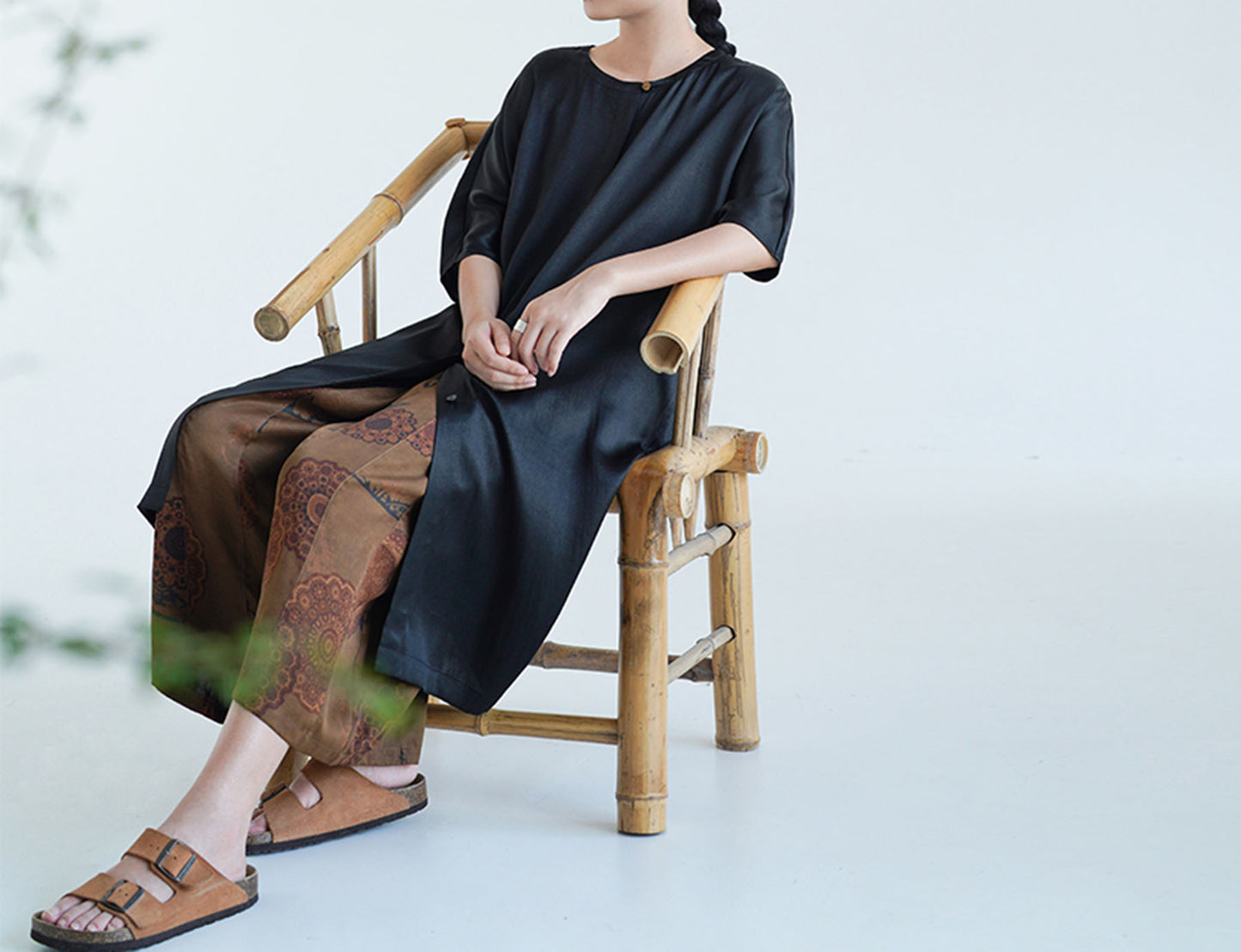 edoa Mud Silk Button Down Shirt 